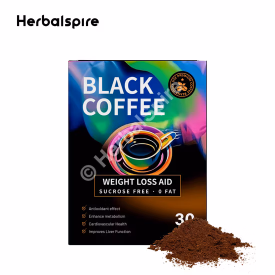 Soem-ODM-natürlicher abnehmender Gewichtsverlust-schwarzer Kaffee-Pulver-Instantkaffee